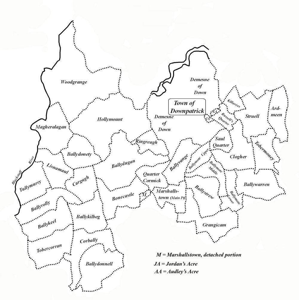 Map of Down Parish