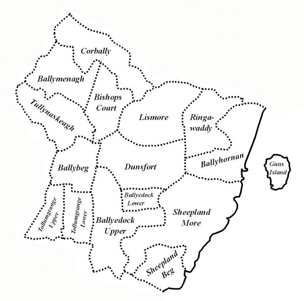 Map of Dunsfort Parish
