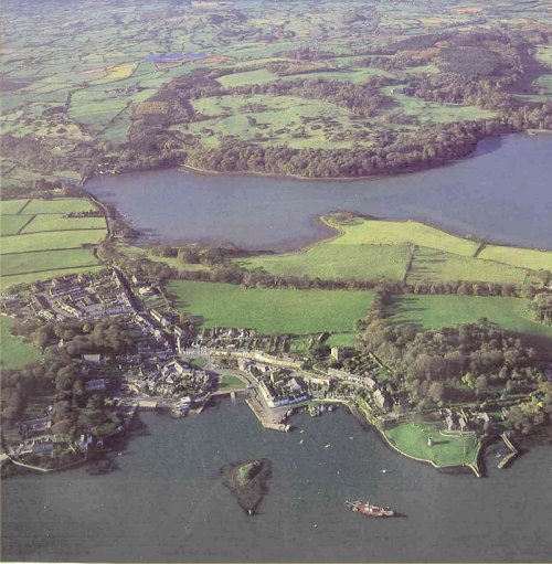 Strangford from the air: Photo - Leslie McCullough